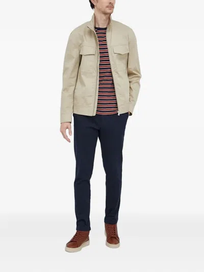 Sisley Paris Flap-pocket Jacket In Neutral