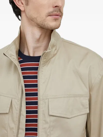 Sisley Paris Flap-pocket Jacket In Neutral