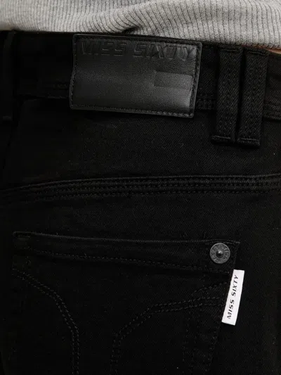Miss Sixty Button-fly Jeans In Black
