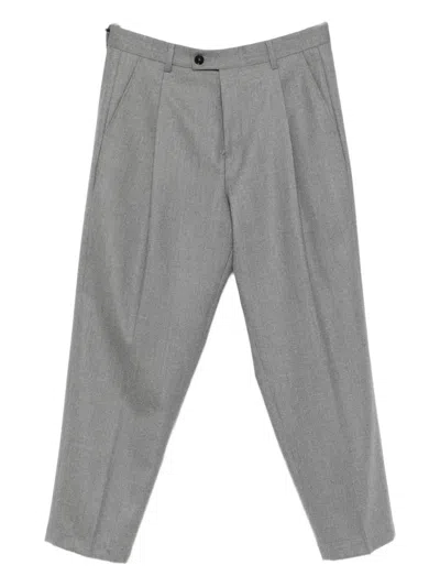 Be Able Pleated Side-pocket Trousers In Gray