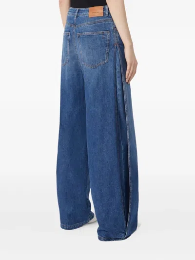 Sportmax Wide-leg Jeans - Midnight Blue In Blue