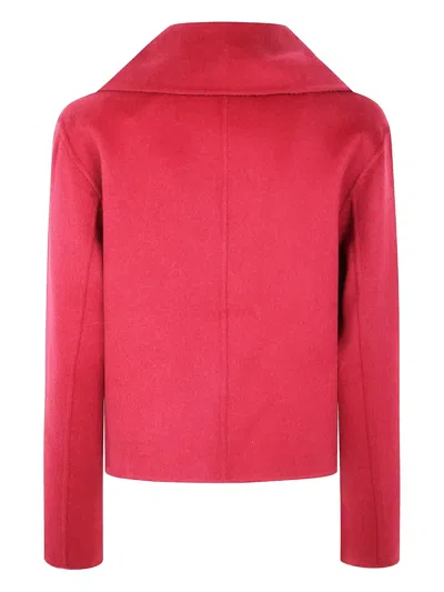 Joseph Double-breasted Wool Jacket In Red