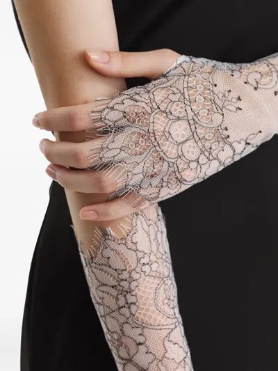 蕾丝细节手套