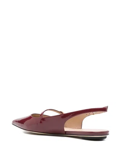 Stuart Weitzman Adjustable Strap Slingback Sandals In Red