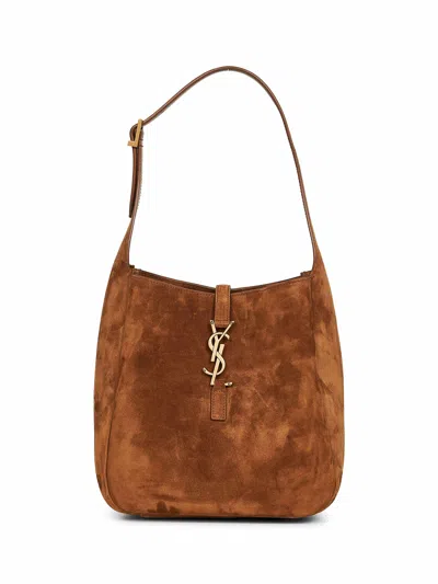 Saint Laurent Le 5 A 7 Small Suede Hobo Shoulder Bag