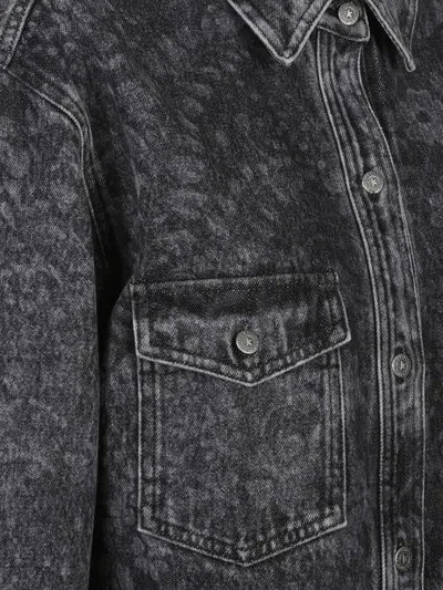 Golden Goose Denim Shirt In Black