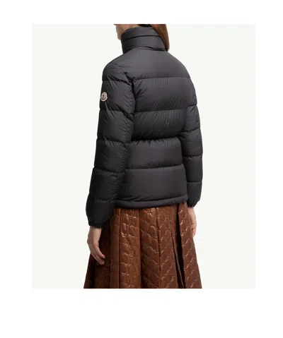 Moncler Dourbe Zip-up Short Puffer Jacket In Blue