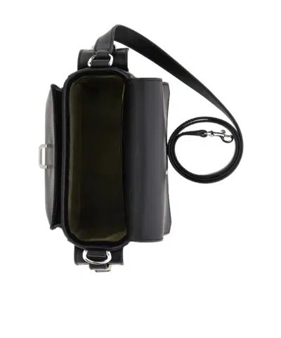 Hogan Rectangular Black Bag With Structured Silhouette In Black