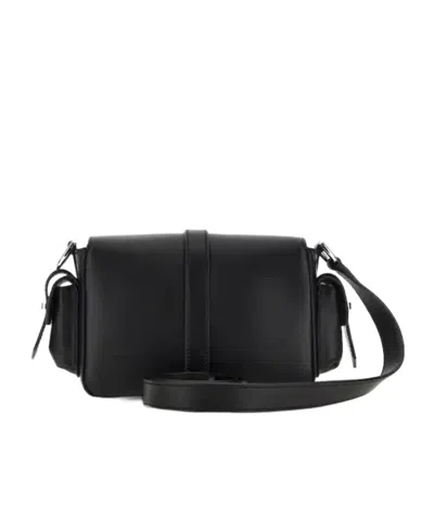 Hogan Rectangular Black Bag With Structured Silhouette In Black