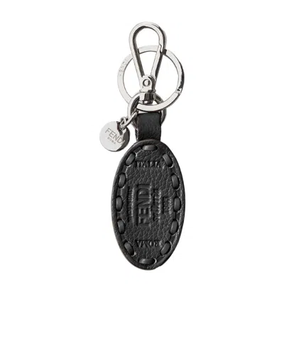 Fendi Keychain Saddle Accessories In Black