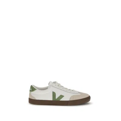 Veja Suede And Leather Low-top Sneakers In White