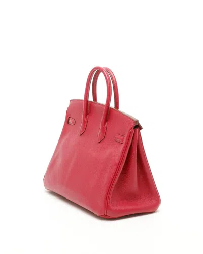 Pre-owned Hermes Hermès Birkin 25 Togo Ruby Bag