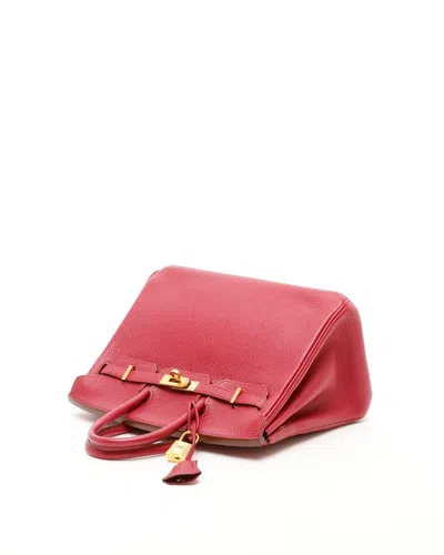 Pre-owned Hermes Hermès Birkin 25 Togo Ruby Bag