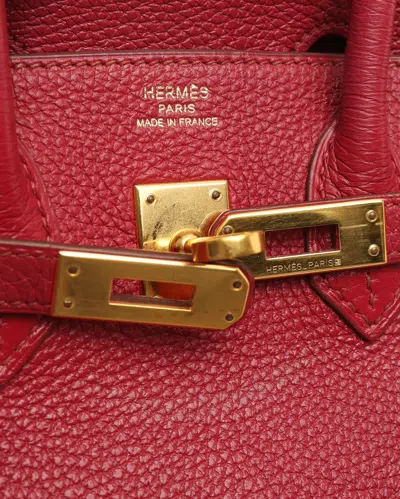 Pre-owned Hermes Hermès Birkin 25 Togo Ruby Bag