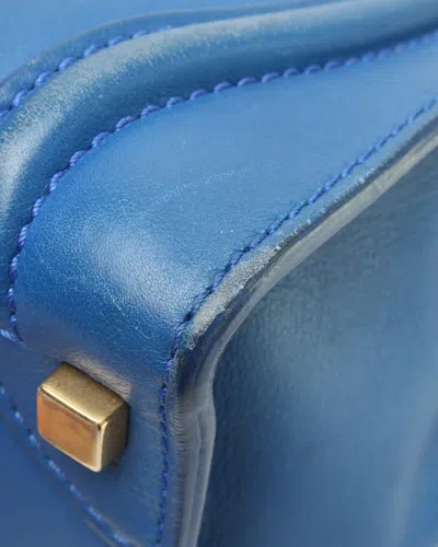 Celine Céline Luggage Micro Bag In Blue