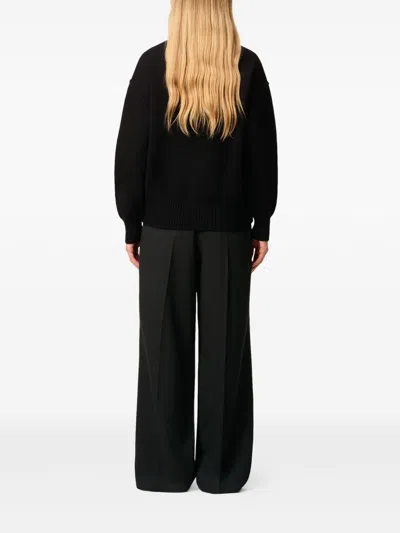 Ami Alexandre Mattiussi Ami Woman Black Wool Sweater In Black