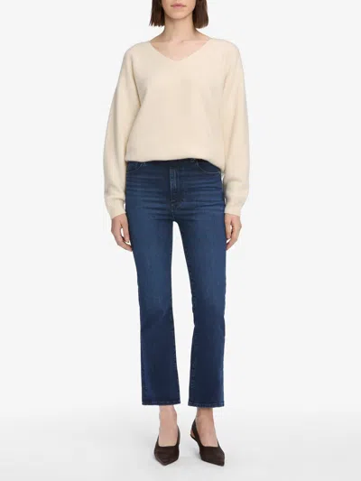 Frame The Reboot Crop Bootcut Jeans In Blue