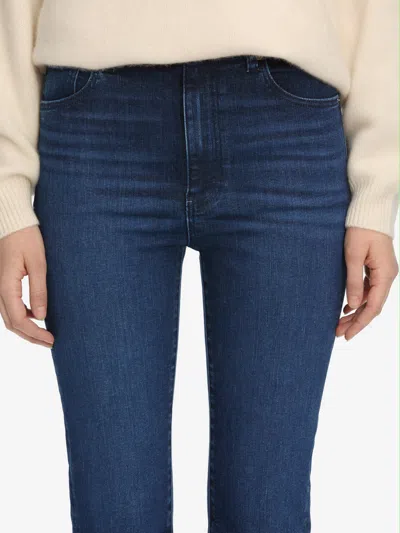 Frame The Reboot Crop Bootcut Jeans In Blue