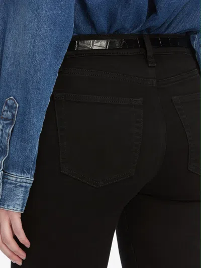 Frame Le High Waist Pixie Flare Jeans In Black