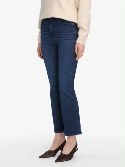 Frame The Reboot Crop Bootcut Jeans In Blue