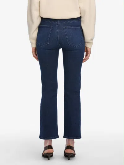 Frame The Reboot Crop Bootcut Jeans In Blue