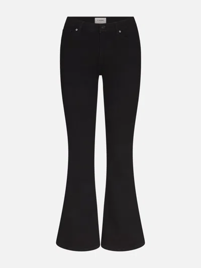 Frame Le High Waist Pixie Flare Jeans In Black