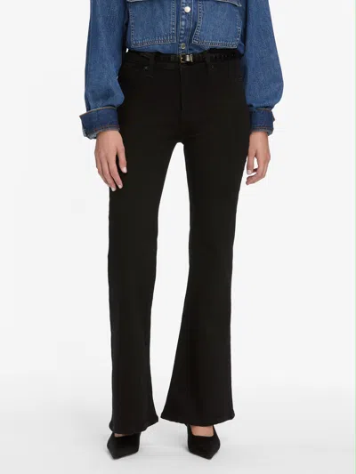 Frame Le High Waist Pixie Flare Jeans In Black