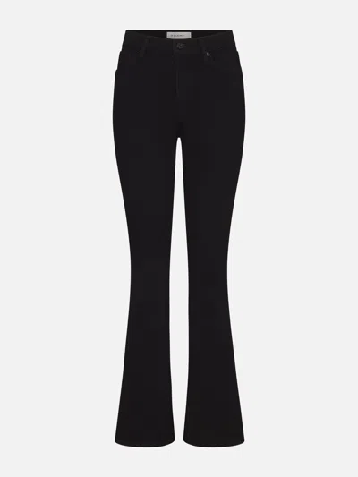 Frame Le High Waist Pixie Flare Jeans In Black