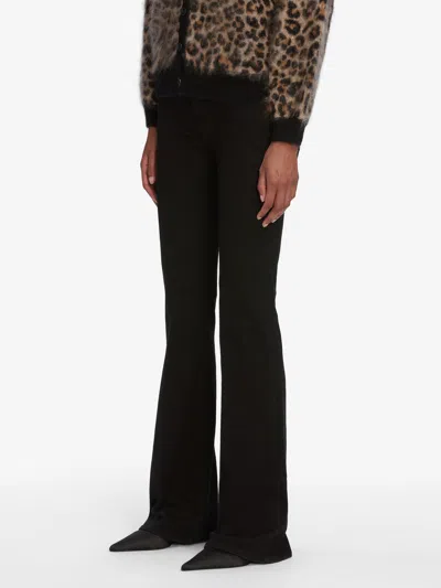 Frame Le High Waist Pixie Flare Jeans In Black