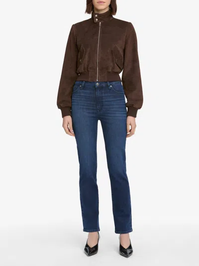 Frame Le Sleek Straight Jeans Stargirl In Blue