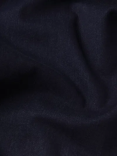 Frame Le Pixie Slim Palazzo Patch Pocket High Waist Wide Leg Jeans In Blue