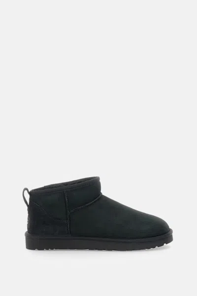 Ugg Ankle-height Sheepskin Boots With Plush Insole In Black