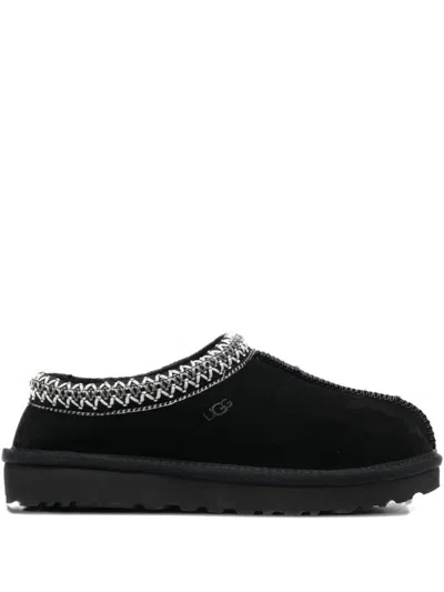 Ugg 40mm Tazz Shearling Platform Loafers In Black