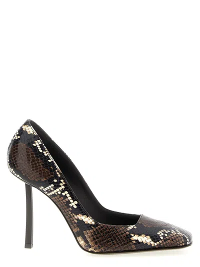 Le Silla 100mm Vittoria Python-print Pumps In Brown