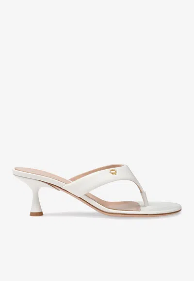 Gianvito Rossi Ascent Thong 55 High-heeled Sandals In White