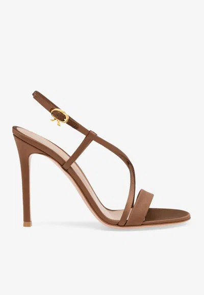 Gianvito Rossi Larisse Stiletto Heel Sandals In Brown