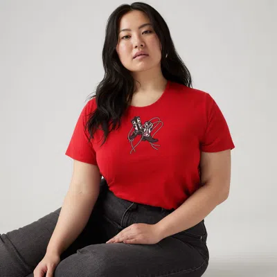 Levi's Perfect Logo T-shirt (plus Size) In Red