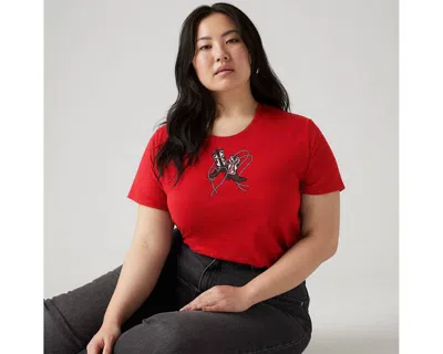 Levi's Perfect Logo T-shirt (plus Size) In Red