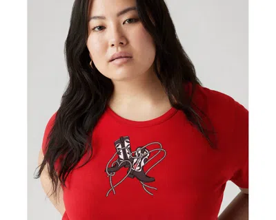 Levi's Perfect Logo T-shirt (plus Size) In Red