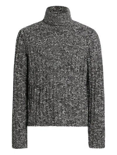Dolce & Gabbana Turtleneck Pullover In Gray