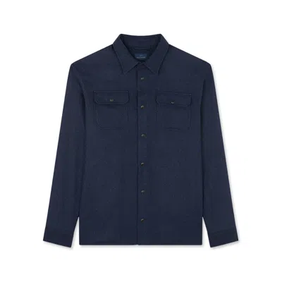 Paul & Shark Tailored Jacket With Chest Pockets And Long Sleeves In Blue