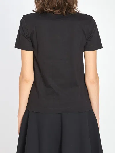 Jacquemus Grosgrain Short Sleeve T-shirt In Black