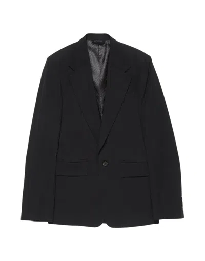 Acne Studios Button-detail Single-breasted Blazer In Black