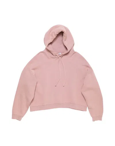 Acne Studios Fester H Cotton-jersey Hoodie In Pink
