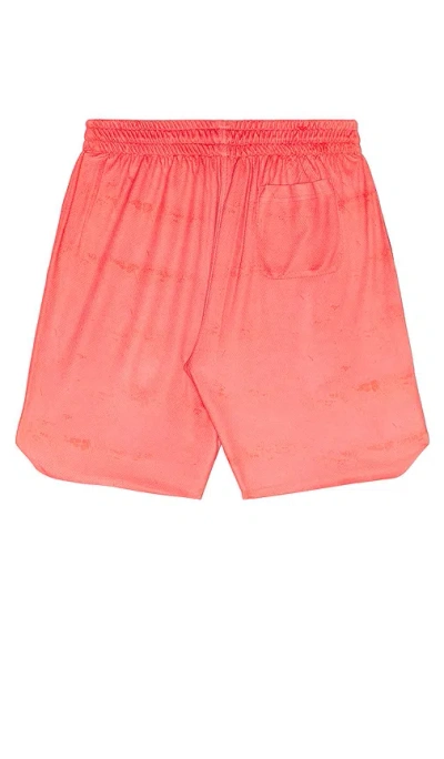 Diesel Striped Shorts With Photo Patches In Multi