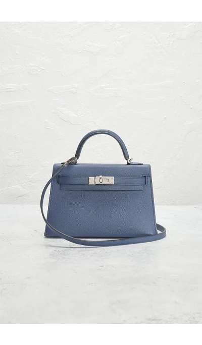 Fwrd Renew Hermes Epsom Kelly 20 Sellier Handbag