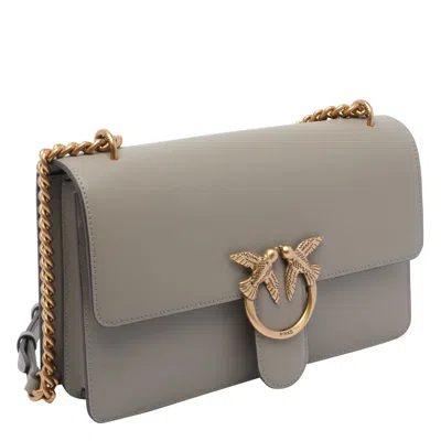Pinko Love One Classic Crossbody Bag In Gray