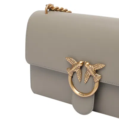 Pinko Love One Classic Crossbody Bag In Gray