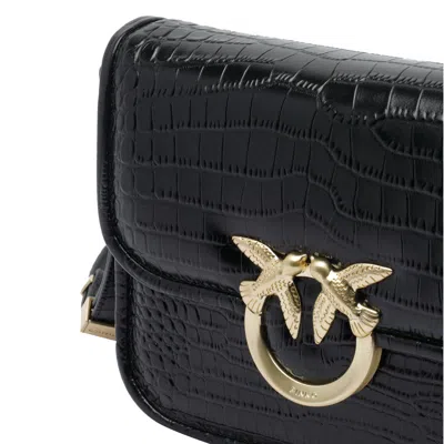 Pinko Bags Black, Gold In Black