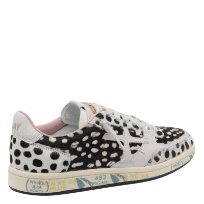 Premiata Dalmatian-print Lace-up Sneakers In Multi